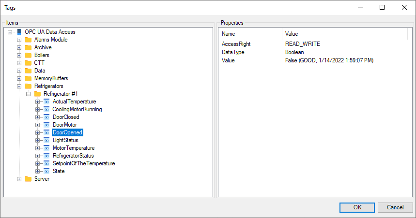 Tags browser — tag selected