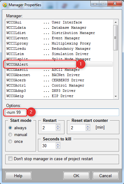 Manager Properties