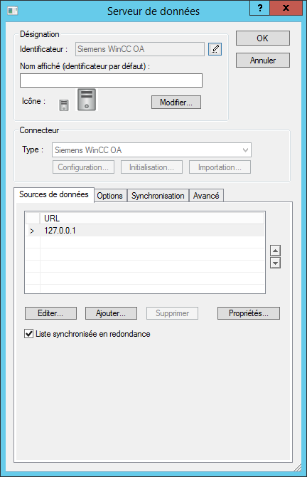 Properties button
