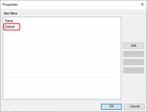 Enable filter