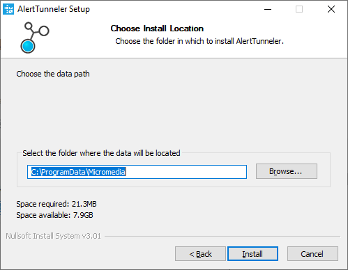 Data storage folder